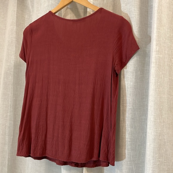 Final Touch Short Sleeve with Button Detail - Picture 3 of 3